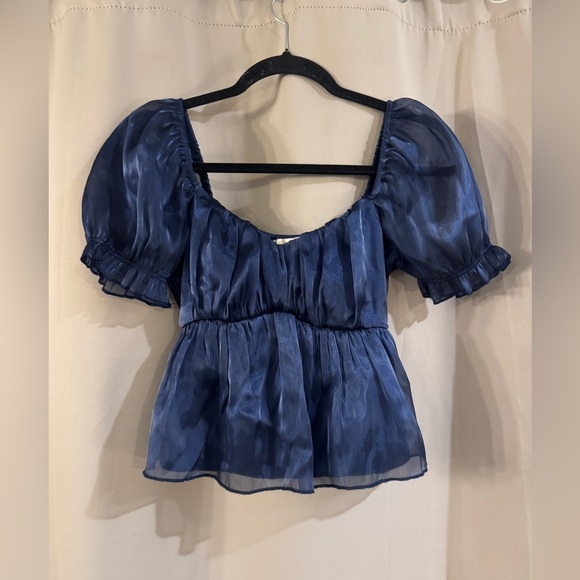 Thirty/Thirty Navy Blue Women's Top - Picture 1 of 6